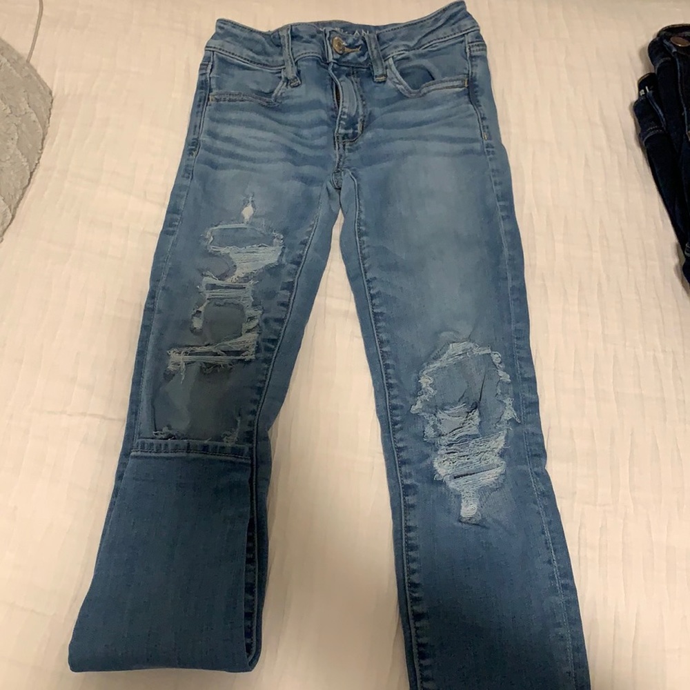 Ripped American Eagle Jean jeggings